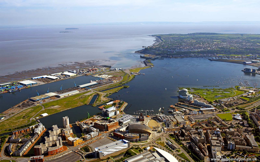 Cardiff Bay aerial photograph