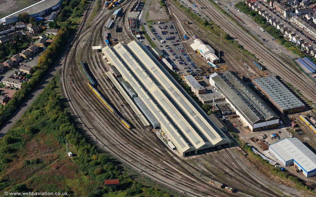Cardiff Canton Traction Maintenance Depot TMD   aerial photograph
