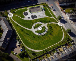 Cemetery Park, Adamsdown, Cardiff aerial photograph