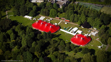  circus Bute Park Cardiff  aerial photograph