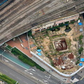 construction of the Clayton Hotel Cardiff aerial photograph