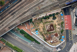 construction of the Clayton Hotel Cardiff aerial photograph