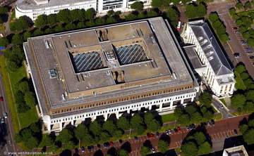 Crown Buildings, Cathays Park Cardiff  aerial photograph