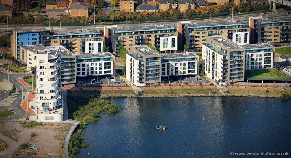 Ferry Court, Cardiff Bay, CF11 aerial photograph
