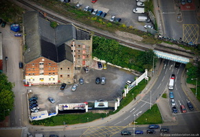 John Street warehouse, Cardiff aerial photograph