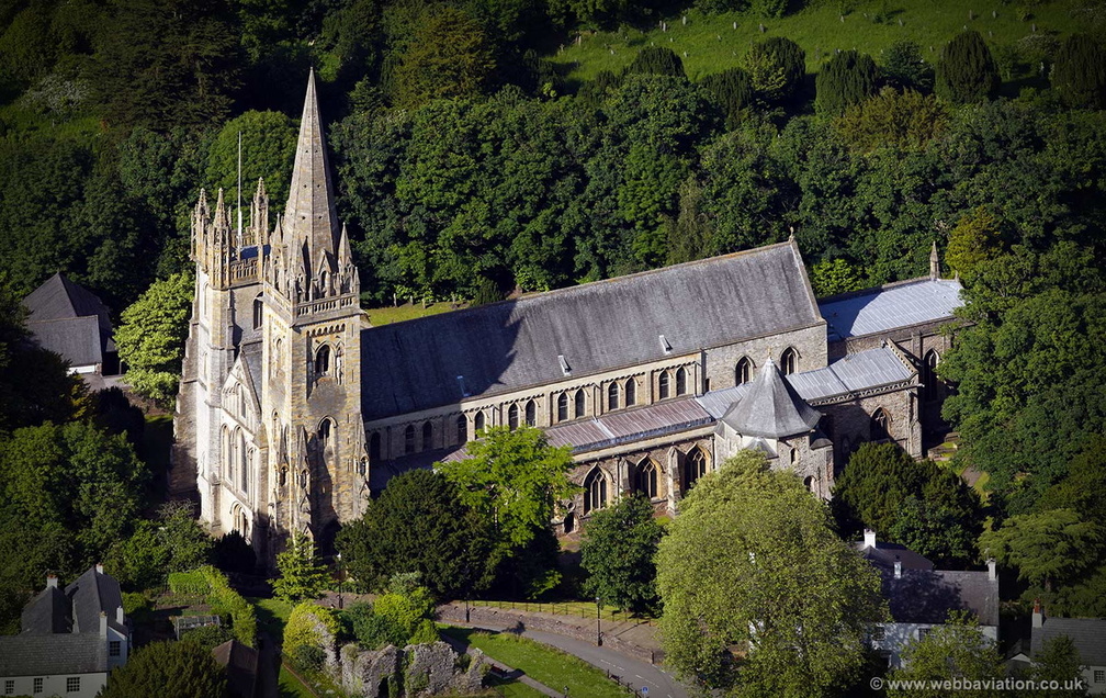 Llandaff Cathedral Cardiff  aerial photograph