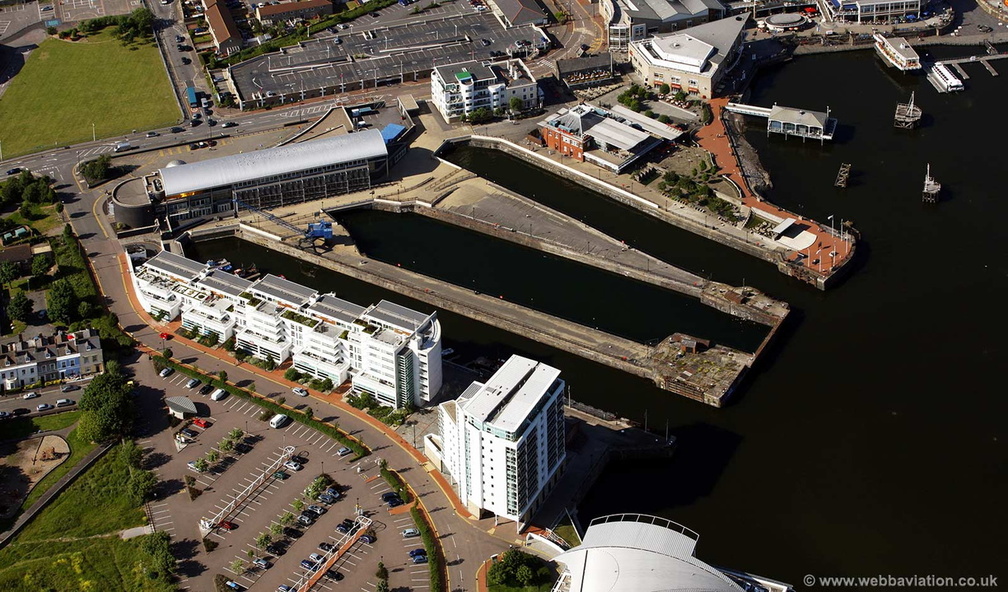 Mount Stuart Dry Docks Cardiff   aerial photograph