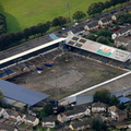 demolition of Ninian Park football stadiumaerial photo 