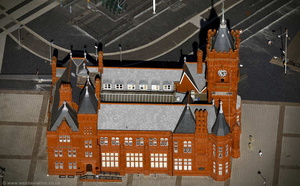Pierhead Building Cardiff aerial photograph