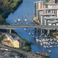 River Ely Bridge Cardiff aerial photograph