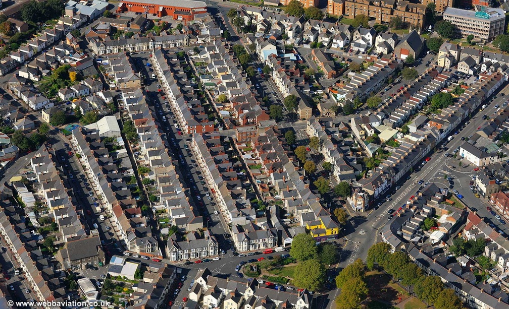 Riverside Cardiff aerial photograph