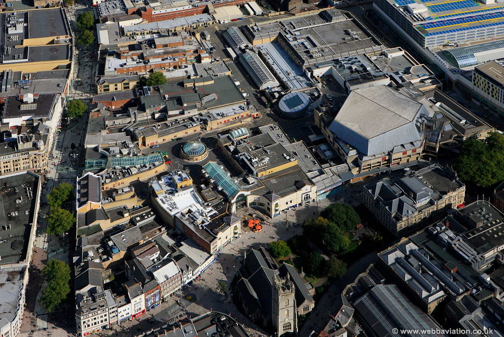 St Davids Centre  Cardiff aerial photograph