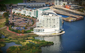 St David's Hotel Cardiff  aerial photograph