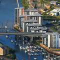 Cardiff Marina and Victoria Wharf, Cardiff aerial photograph