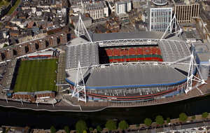  The Millennium Stadium ( Stadiwm y Mileniwm), Cardiff  aerial photo 