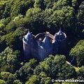 Castell Coch South Wales aerial photograph 