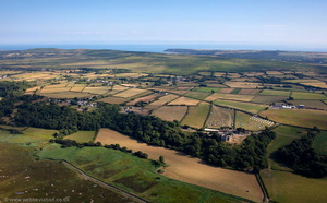 Gower Peninsula, South Wales from the air  
