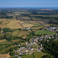 Llanrhidian Gower Peninsula, South Wales from the air  