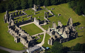 Neath Abbey aerial photograph