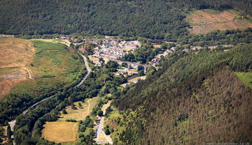 Pontrhydyfen  South Wales from the air