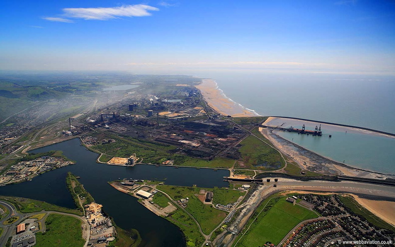 Port Talbot Steelworks aerial photograph