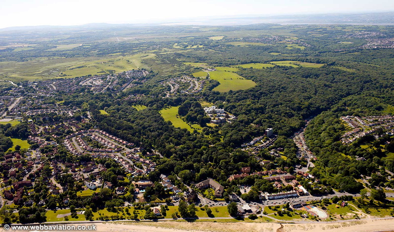 Blackpill Swansea Wales aerial photograph