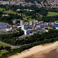 Singleton Hospital and Swansea University  Wales aerial photograph