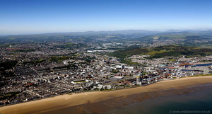 Swansea Wales aerial photograph