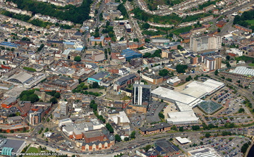 Swansea city centre  aerial photograph