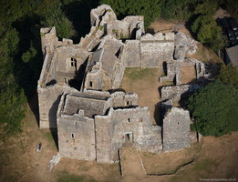 Weobley Castle from the air