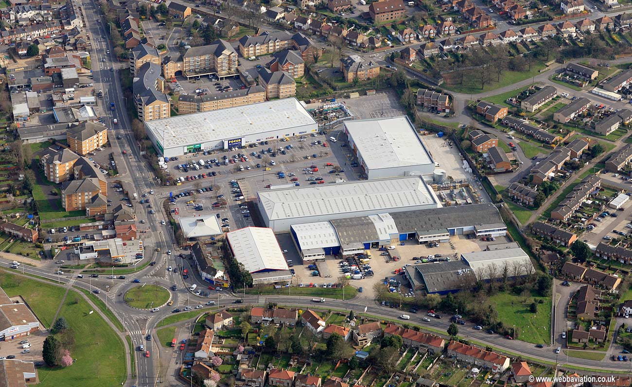 Reading Retail Park aerial photograph