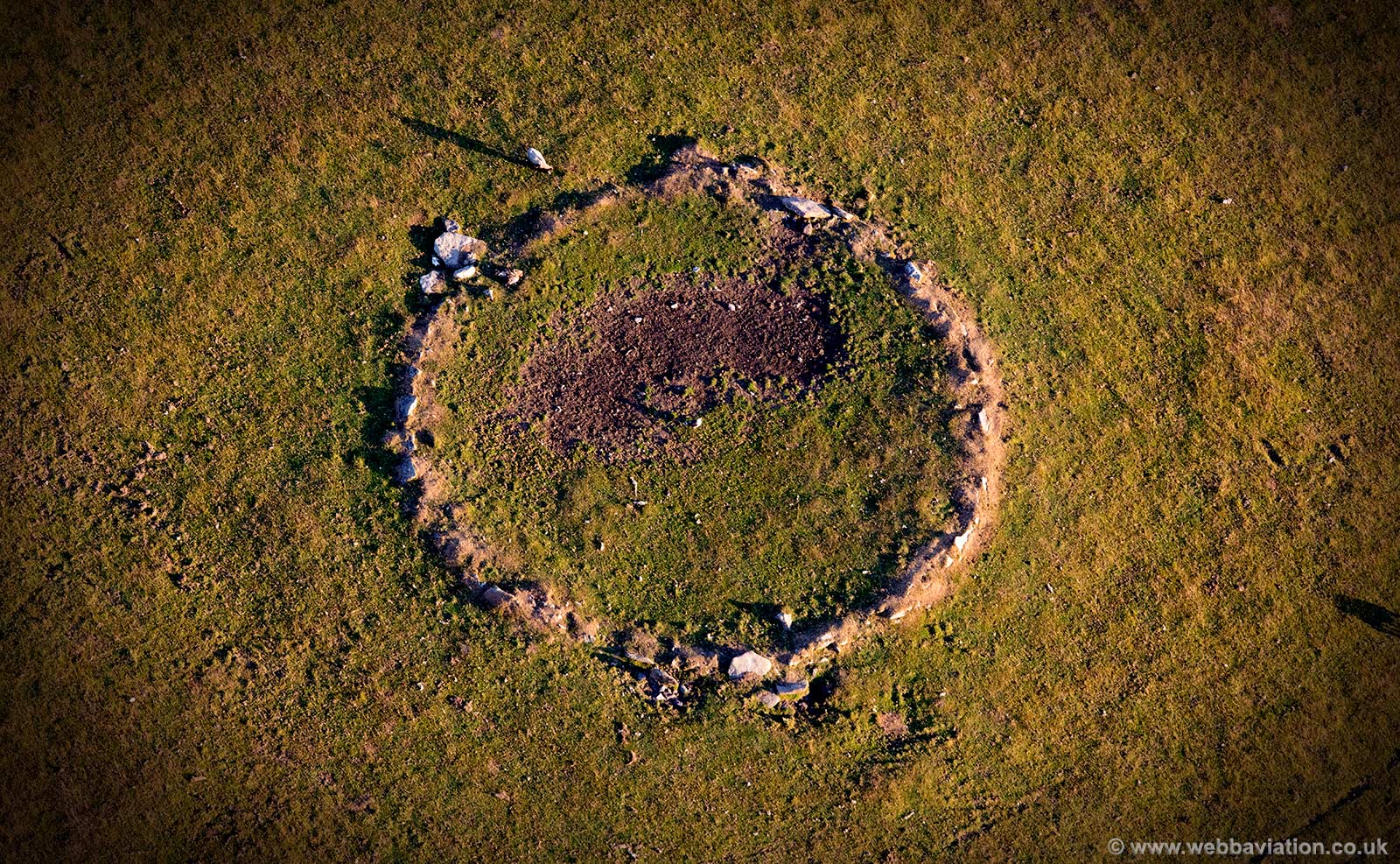 Advent Ring Cairn, Cornwall aerial photograph