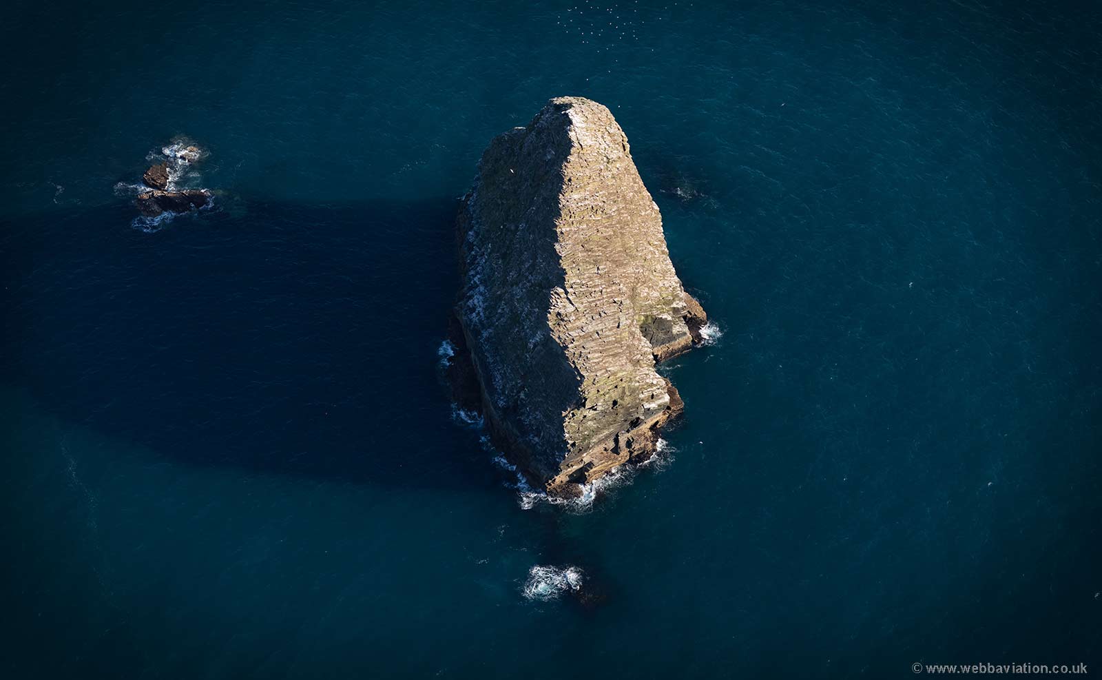 Gull Rock, Cornwall from the air