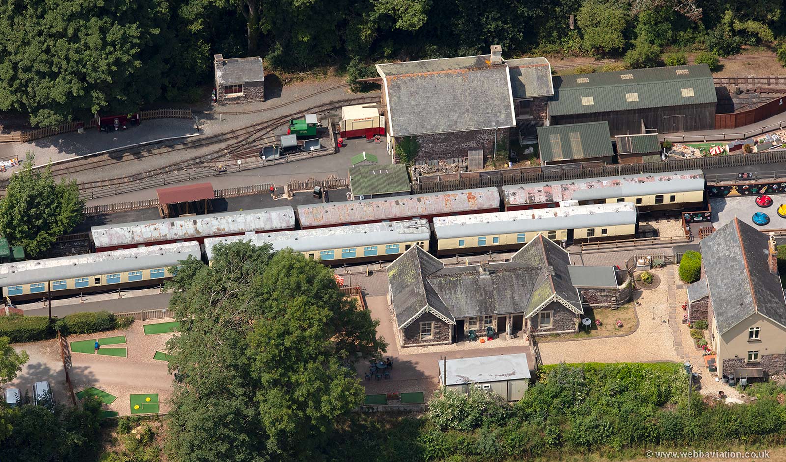 Devon Railway Centre   from the air