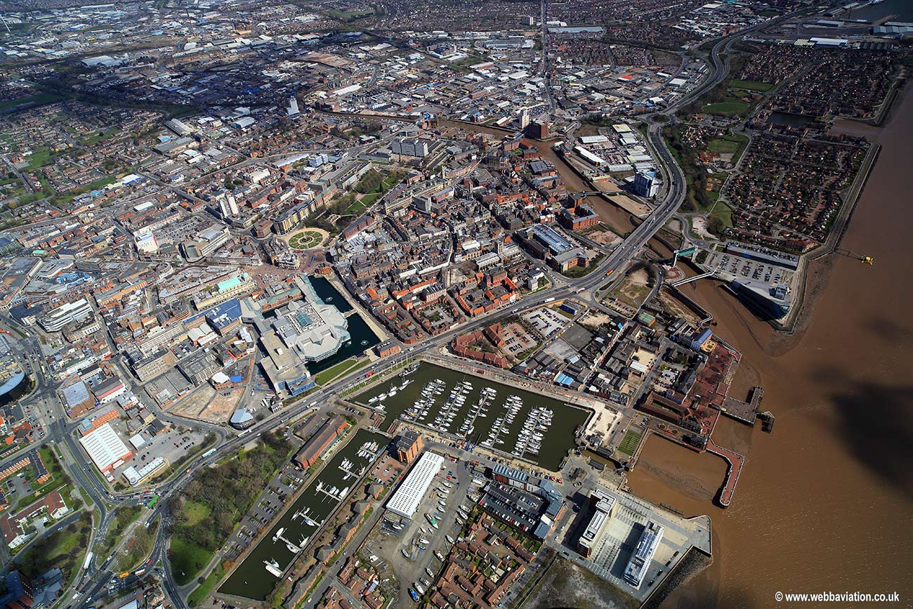 Hull Marina Kingston upon Hull aerial photograph