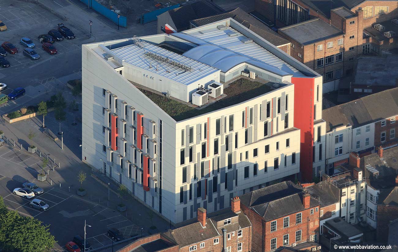 Wilberforce Health Centre in Hull UK  aerial photograph