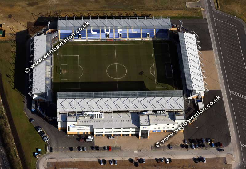 Colchester Community Stadium, aerial photograph 