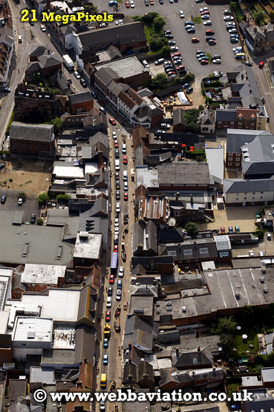 Newport  Isle of Wight   England UK aerial photograph
