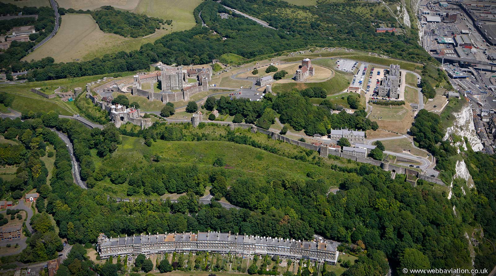 Dover Castle from the air