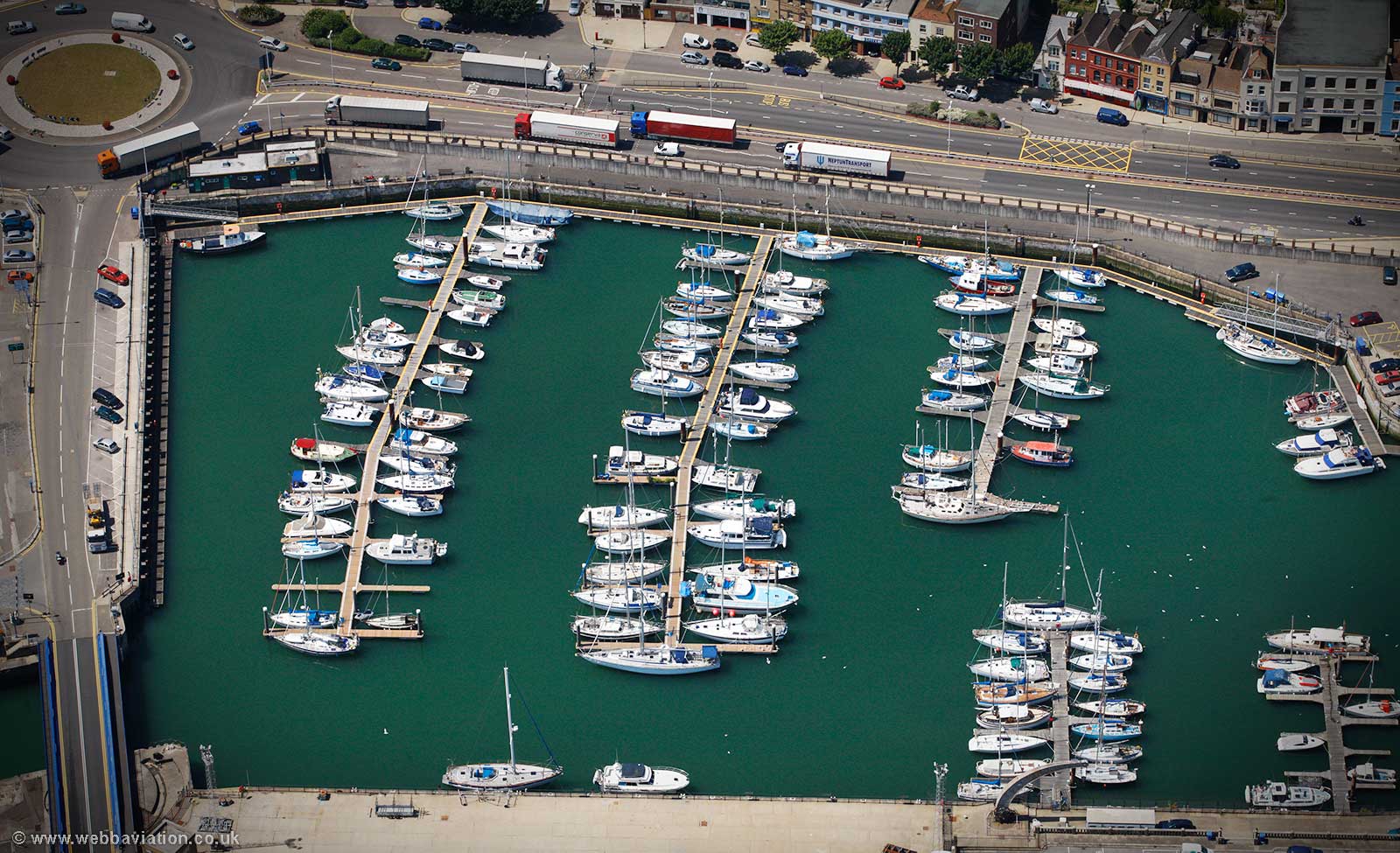 Dover Marina Wellington Dock from the air
