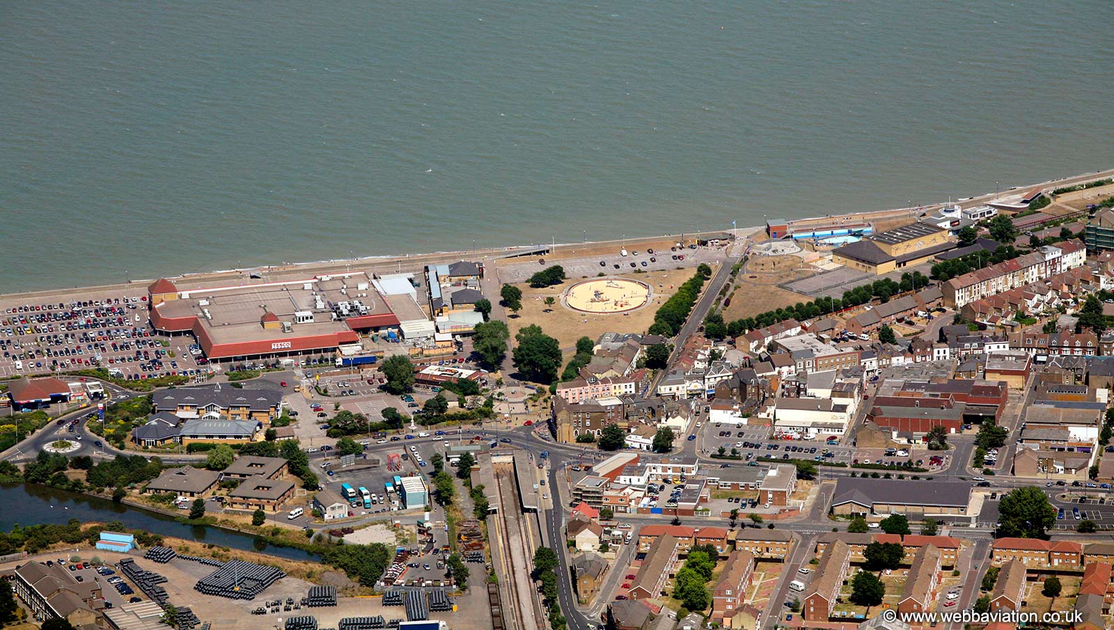 Sheerness Kent  UK  from the air 
