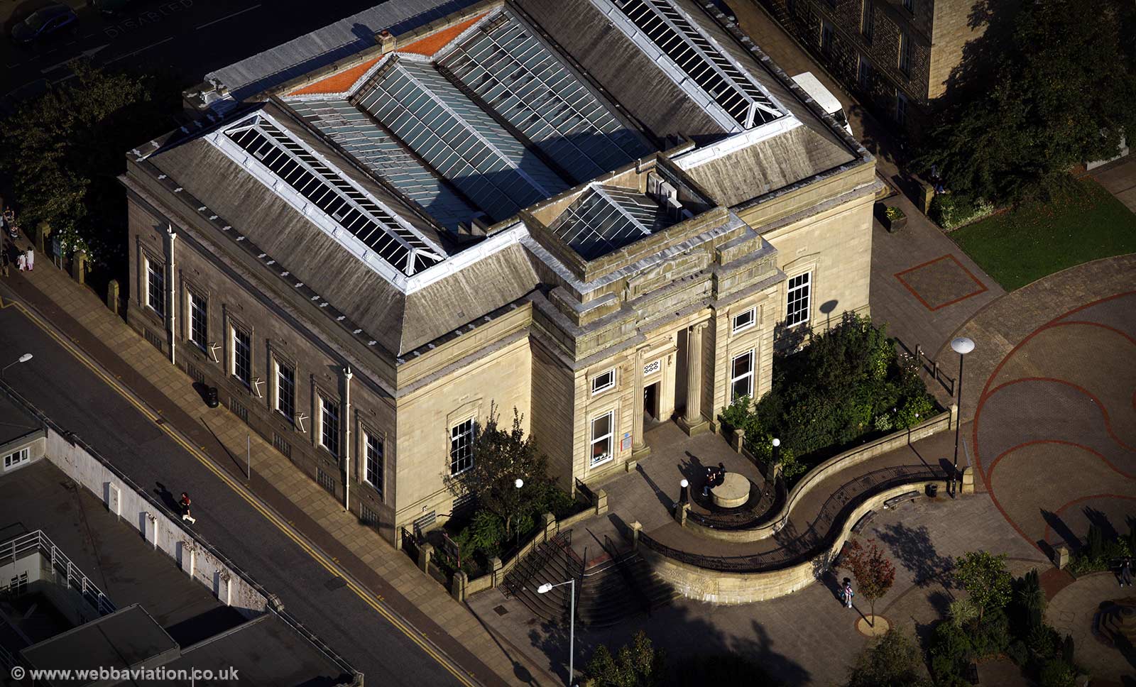 Burnley Central Library aerial photograph