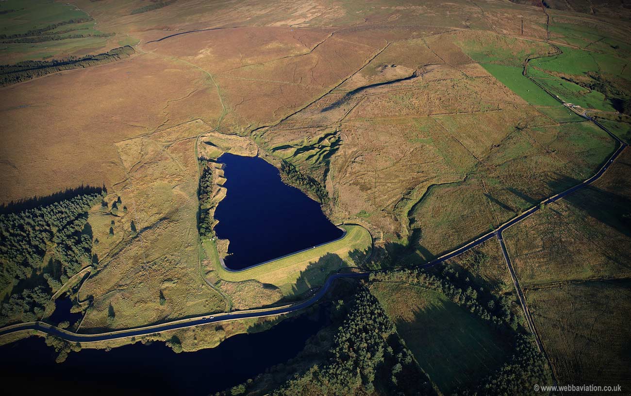 Upper Coldwell Reservoir  aerial photograph