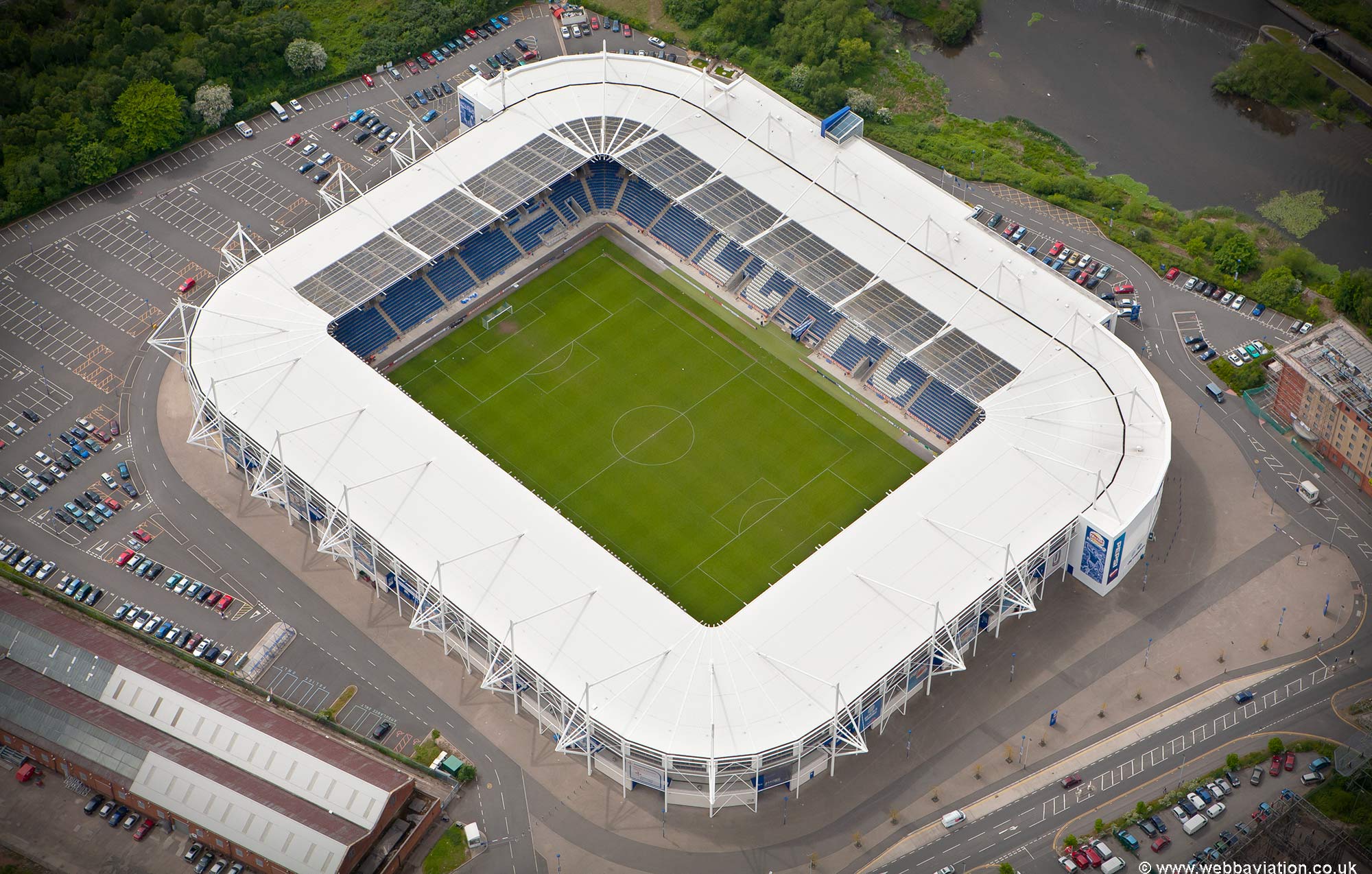 Leicester City Stadium Aerial View