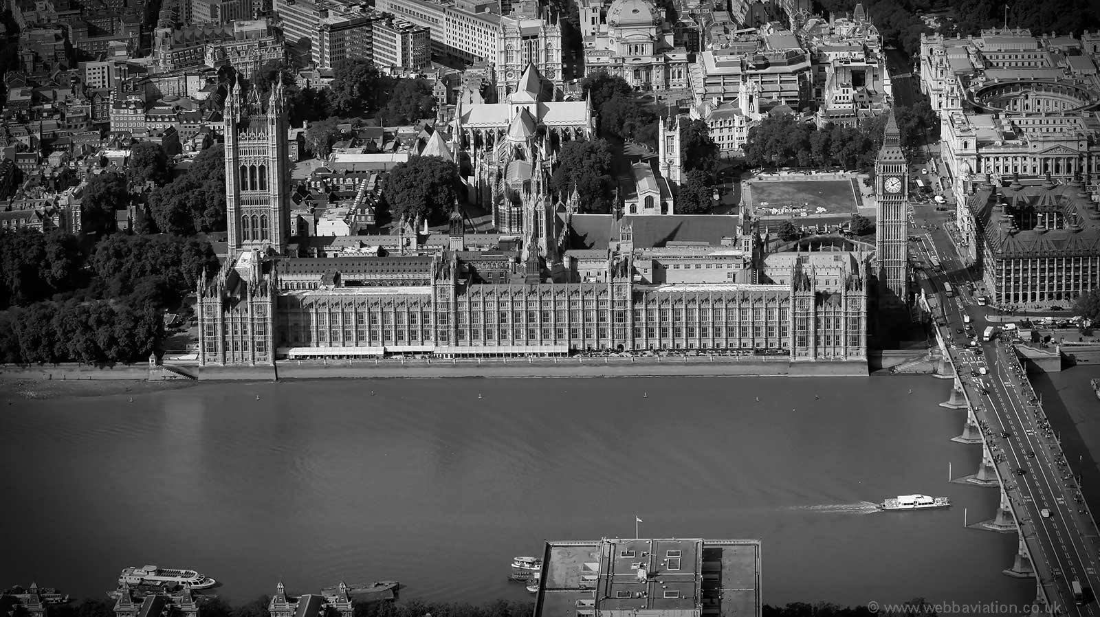 Houses of Parliament aerial photo