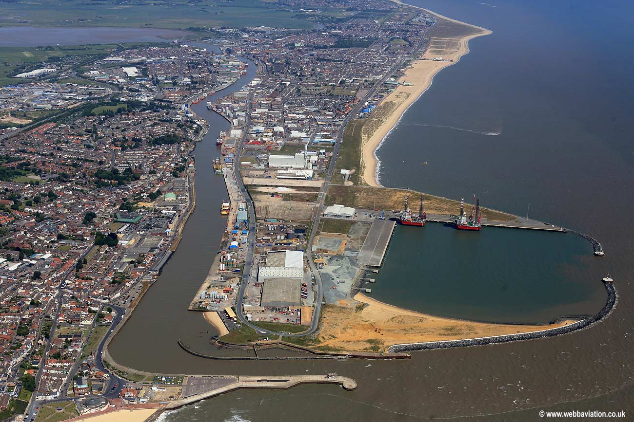 Great Yarmouth Outer Harbour  aerial photograph