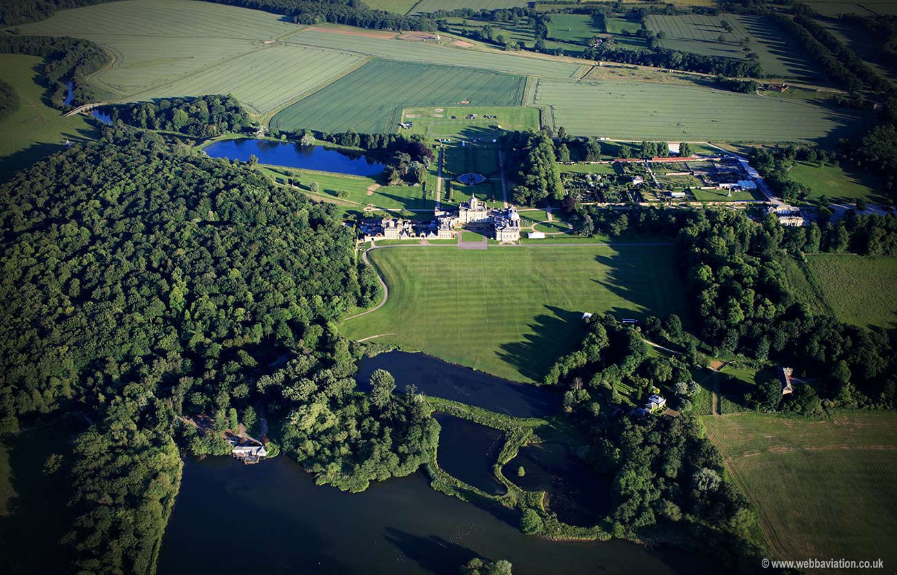 Castle Howard Lakeside Holiday Park York  aerial photograph