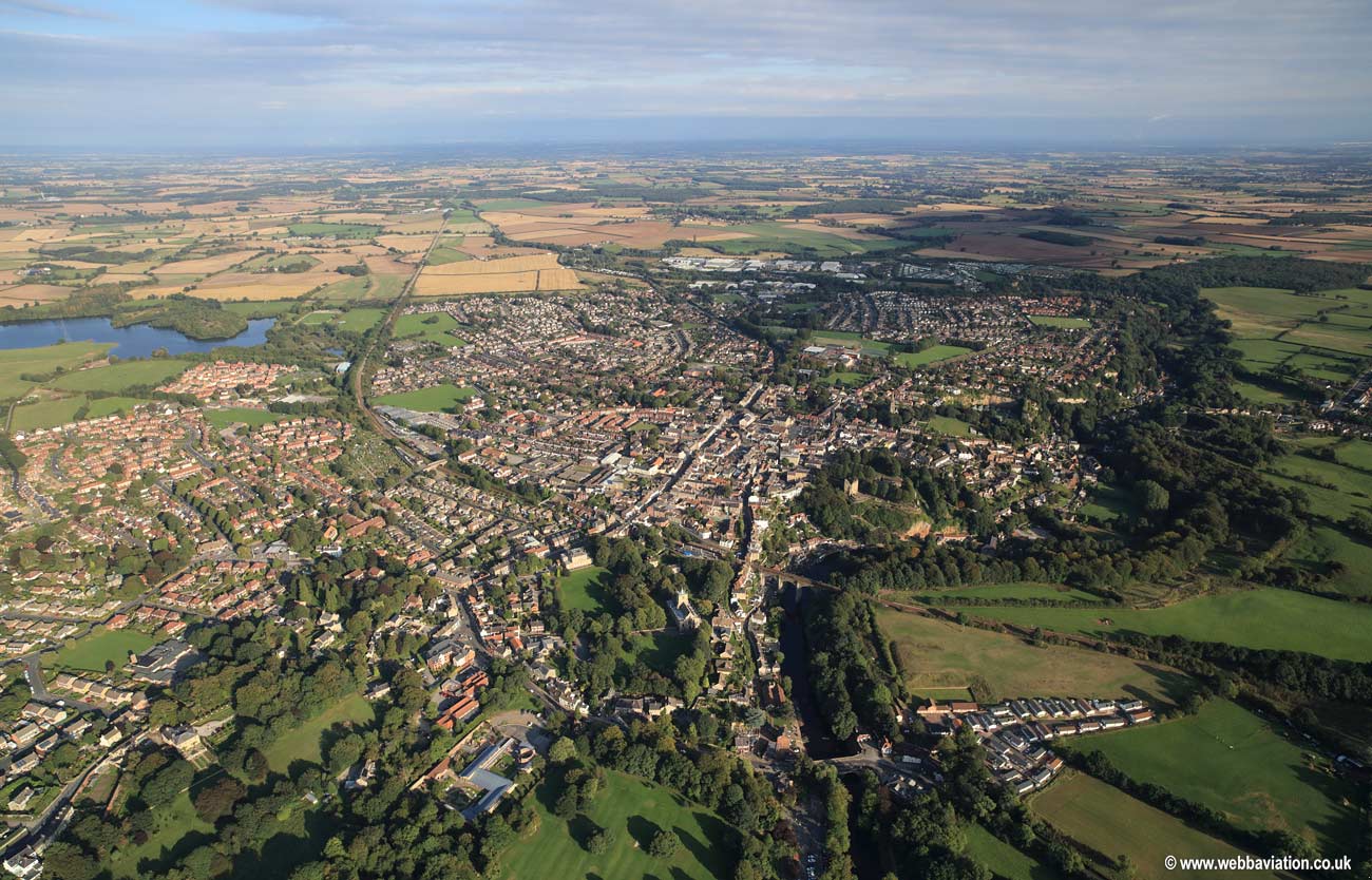 Knaresborough Yorkshire  aerial photograph