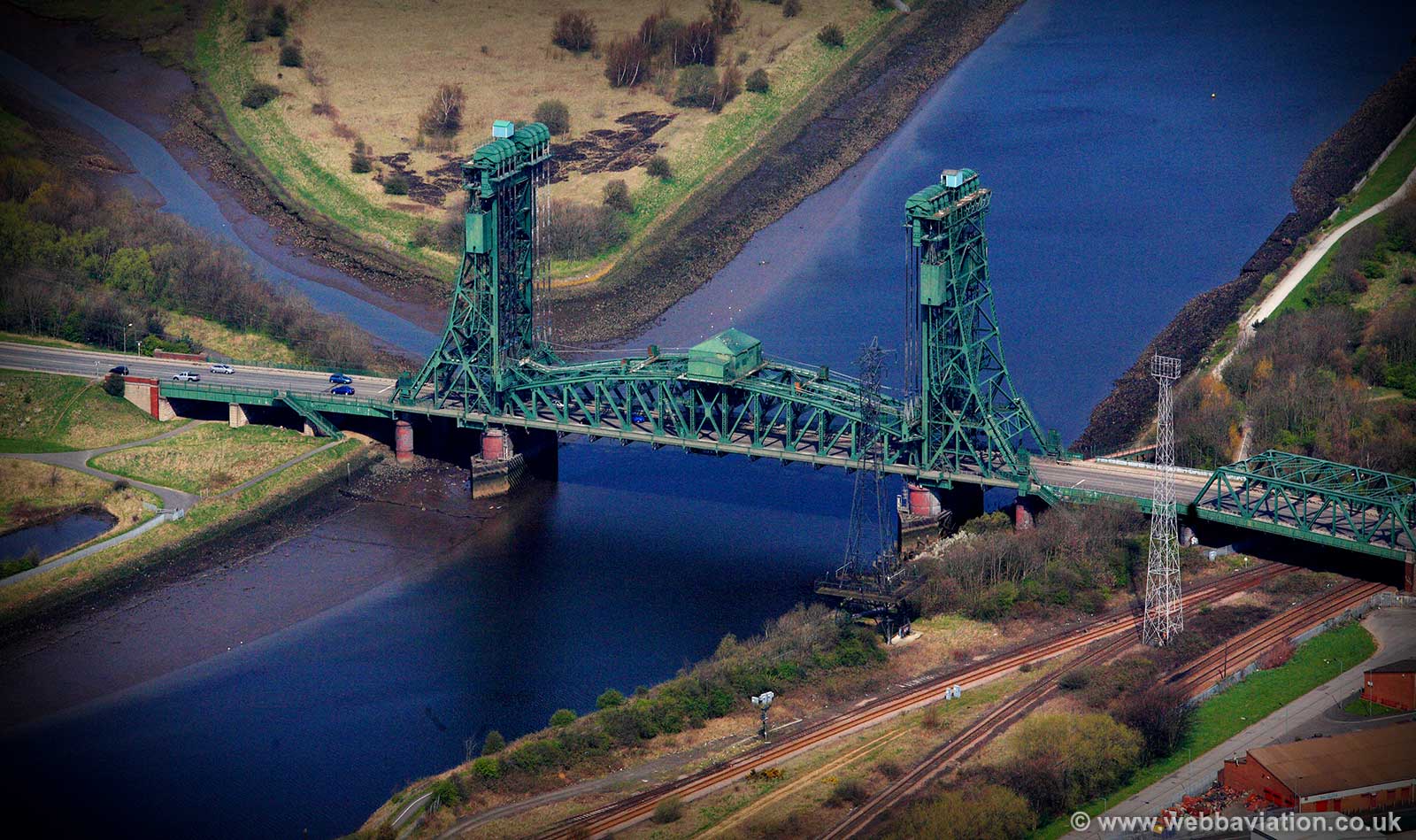 Tees Newport Bridge aerial photograph