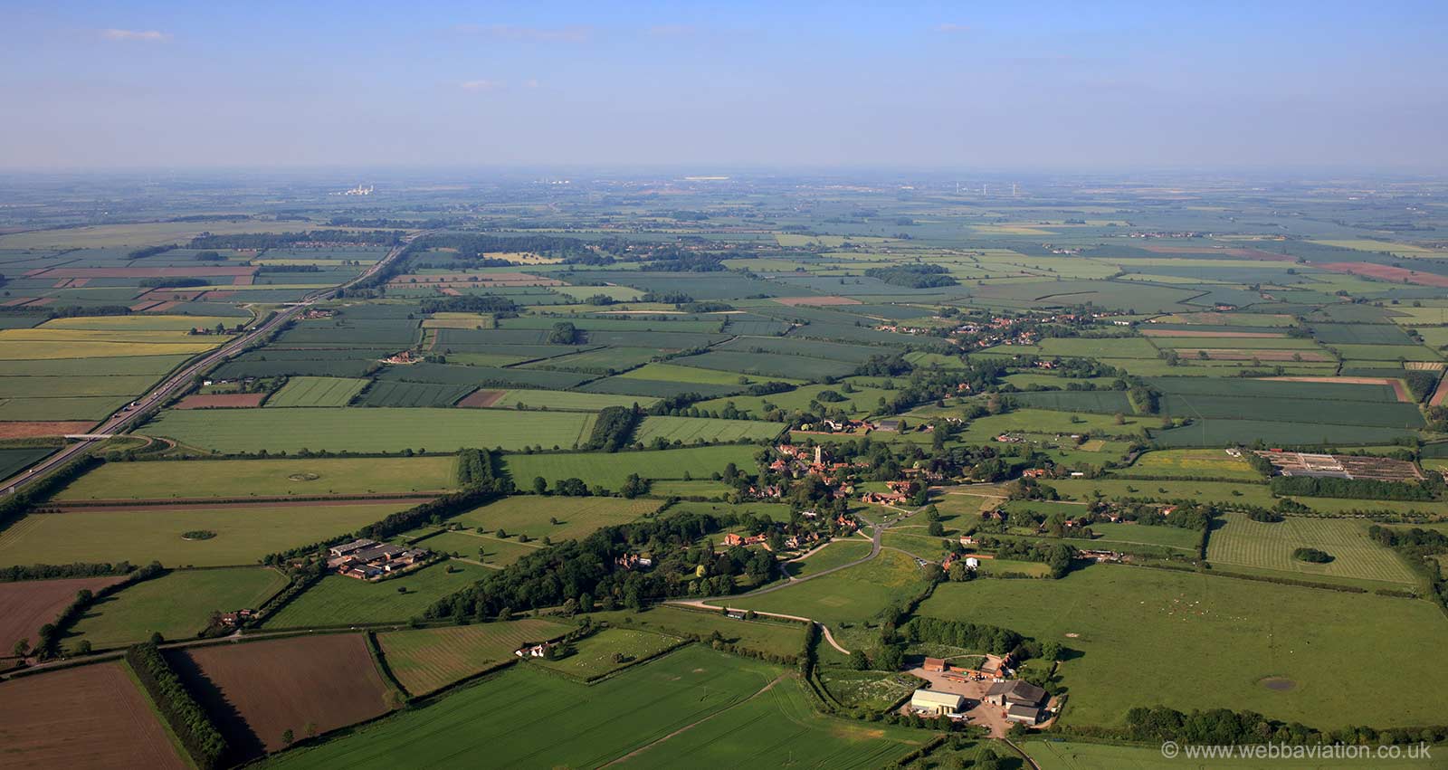 Car Colston Nottinghamshire from the air